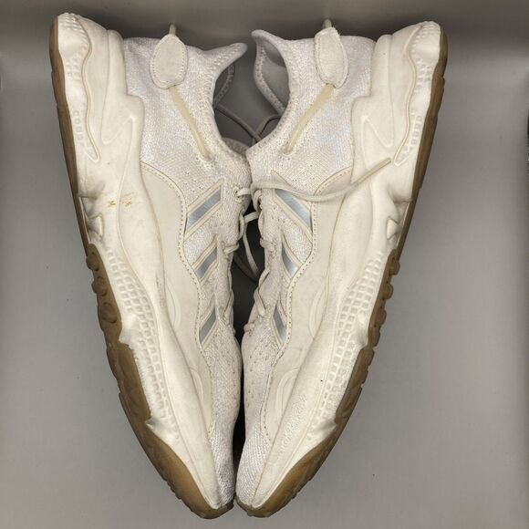 Adidas Ozweego Shoes Mens Size 10 White Cream Knit Adiprene Gum Sole Sneakers main image 5